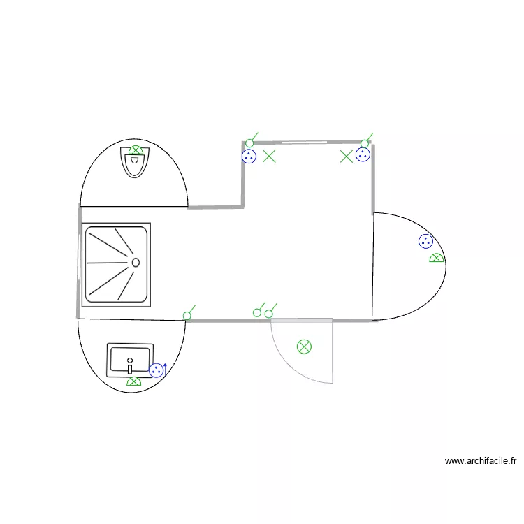 trullo &agrave; renover . Plan de 