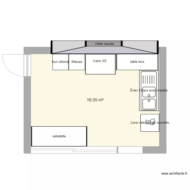 cuisine edouard. Plan de 