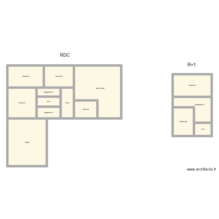 350602278. Plan de 14 pièces et 169 m2