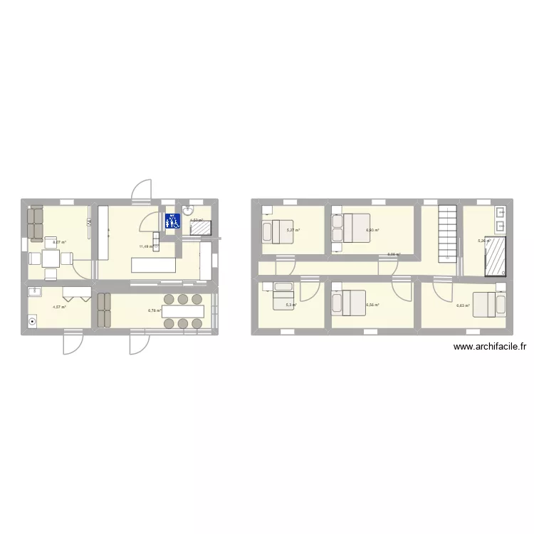 anais plan 2. Plan de 12 Pièces et 76 m²