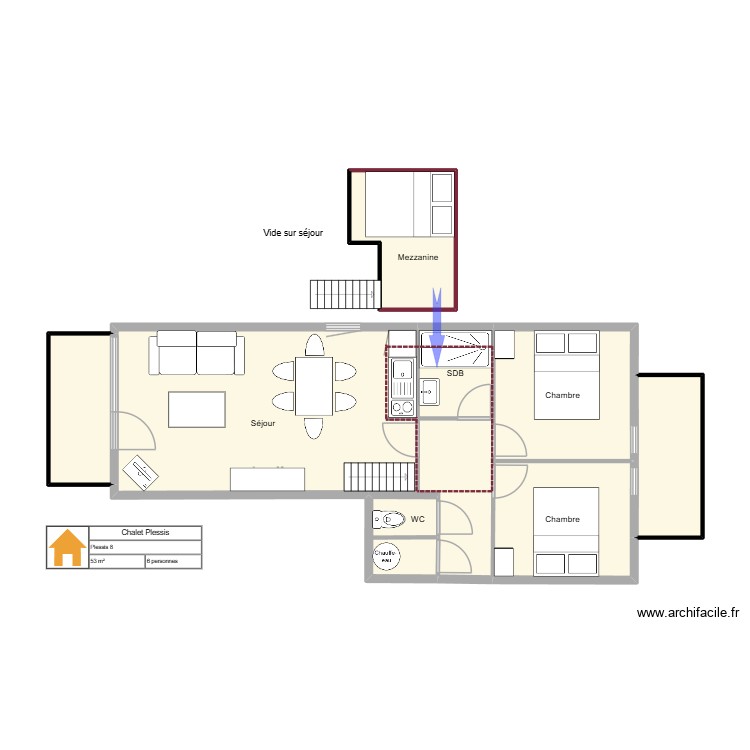 plessis 8 PROJET. Plan de 0 pièce et 0 m2