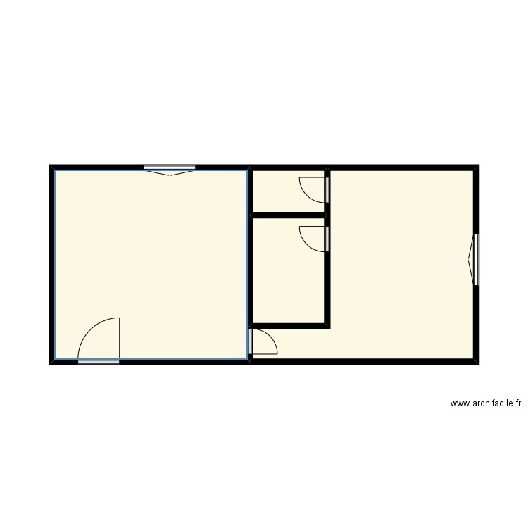 Oudinot n 33. Plan de 4 pièces et 28 m2