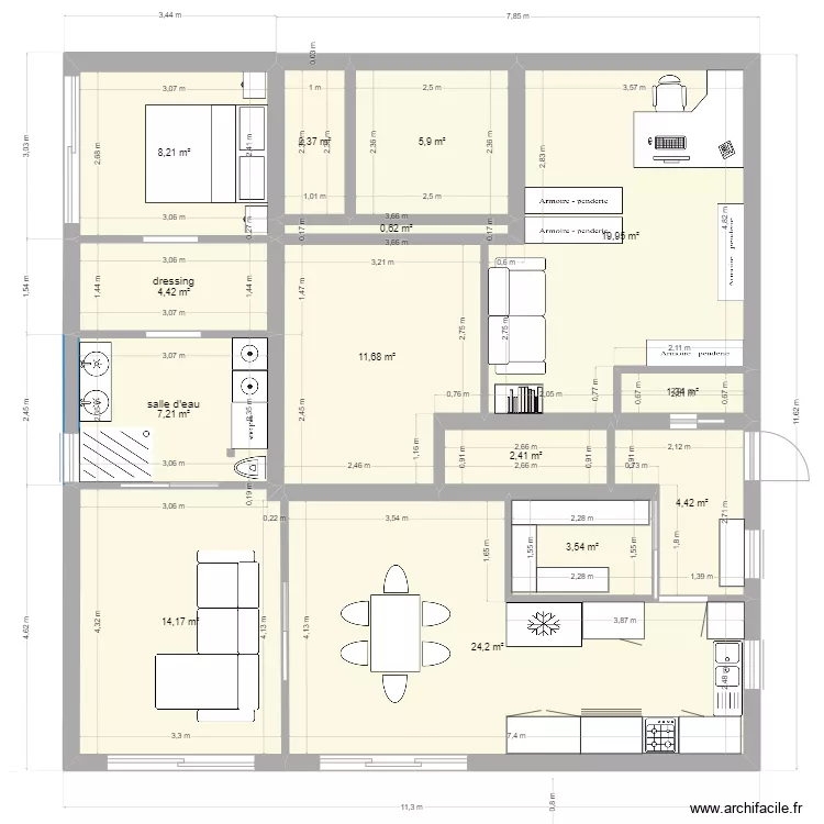 la maison du Bonheur version 4. Plan de la maison du Bonheur version 4. Plan de