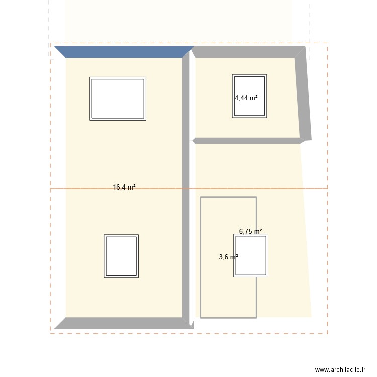 Le meux 3 R. rep 1.1. Plan de 6 pièces et 82 m2