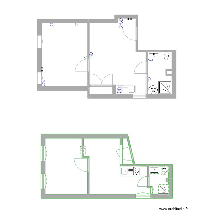 T2 bergerac. Plan de 0 pièce et 0 m2