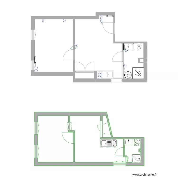 T2 bergerac. Plan de 