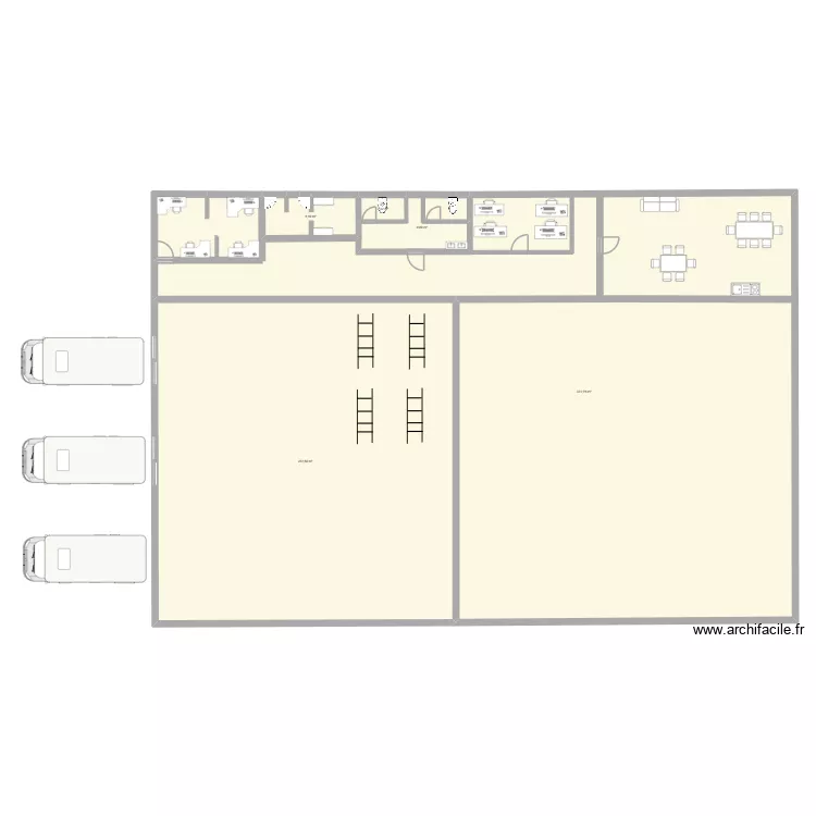 Plan Logistique. Plan de 5 Pièces et 616 m² Plan Logistique. Plan de 5 Pièces et 616 m²
