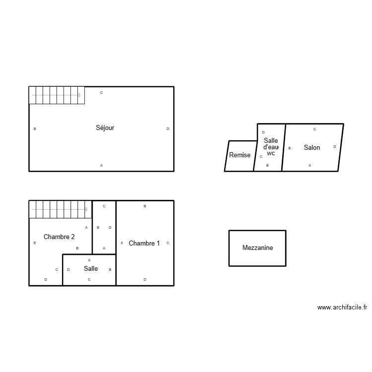 COMBRIT LEQUEC. Plan de 9 pièces et 38 m2