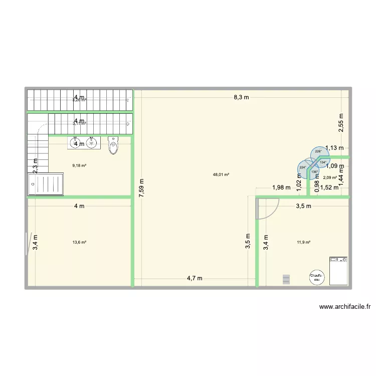 Plan Grange 1. Plan de 7 et 91 m² Plan Grange 1. Plan de 7 et 91 m²