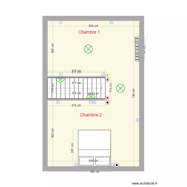 JOUANNO ETAGE ELECTRICITE. Plan de 
