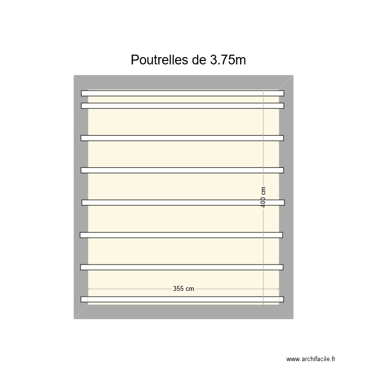 Dalle etage 3. Plan de 1 pièce et 14 m2