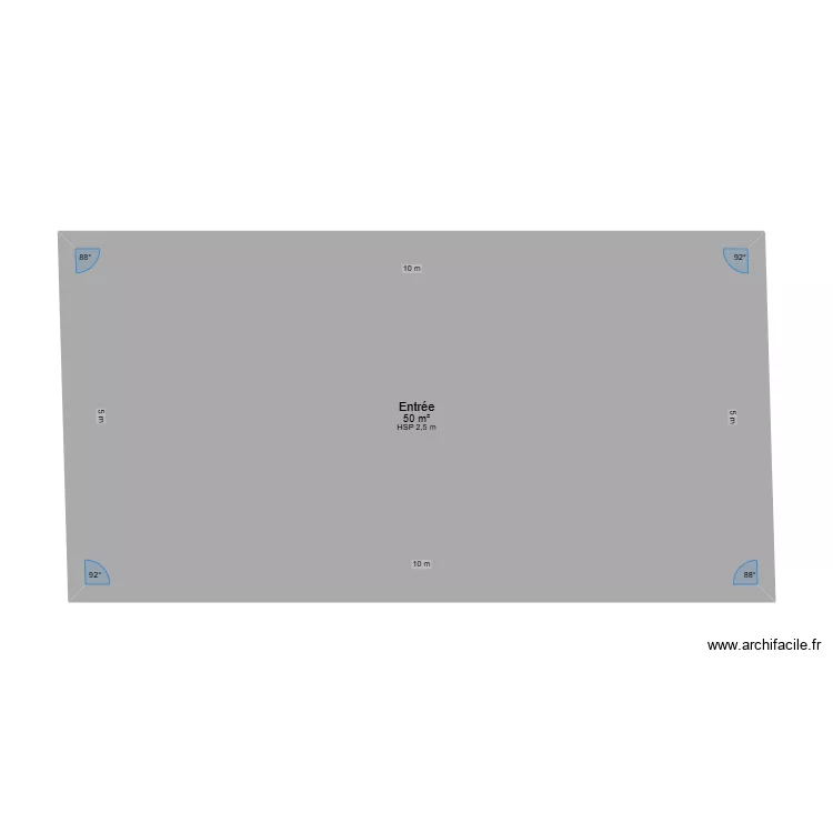premi&egrave;re &eacute;tage bureau. Plan de 1  et 50 m²