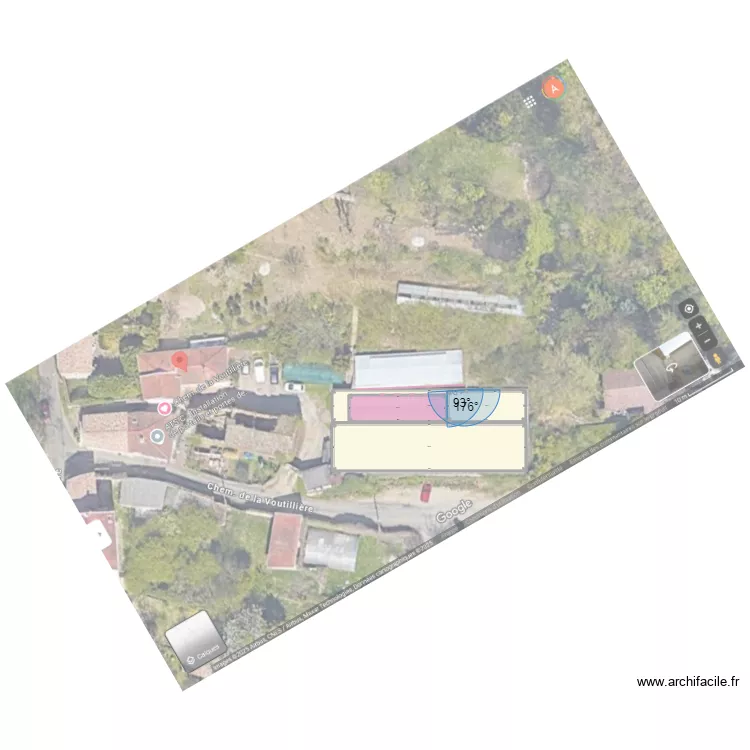 Champagne 2025 -2 serres existantes. Plan de 