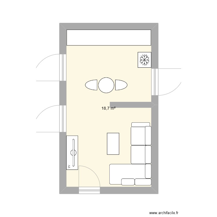 Birkirkara. Plan de 1 pièce et 19 m2