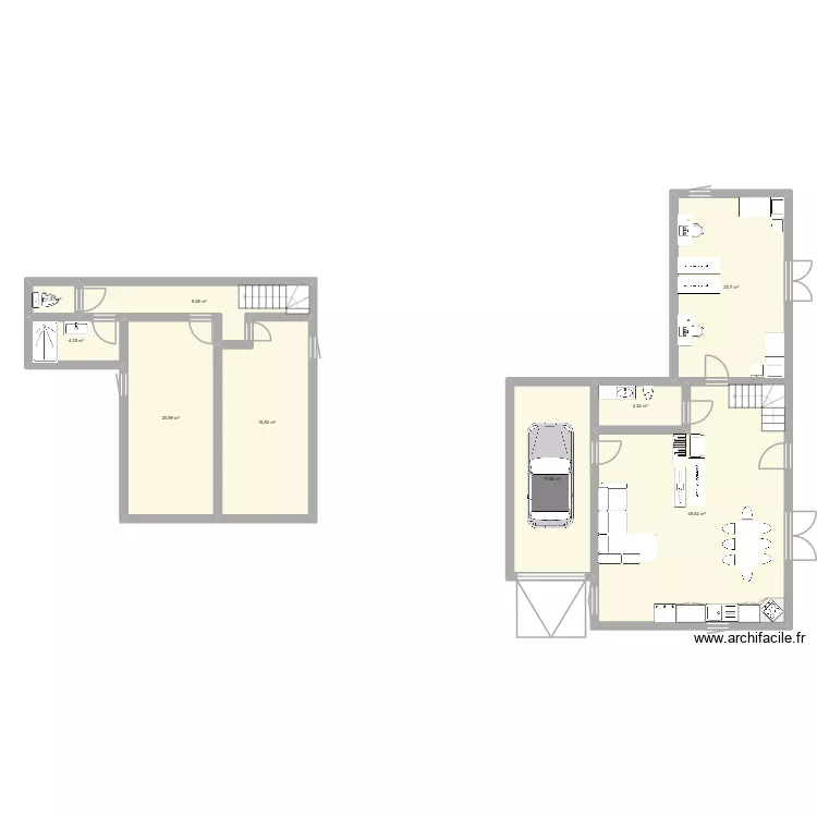 maison 2. Plan de 9 et 149 m² maison 2. Plan de 9 et 149 m²