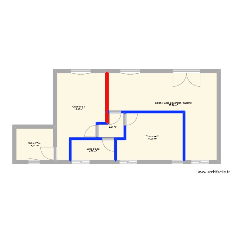 Projet MPF - Plan 1. Plan de 0 pièce et 0 m2