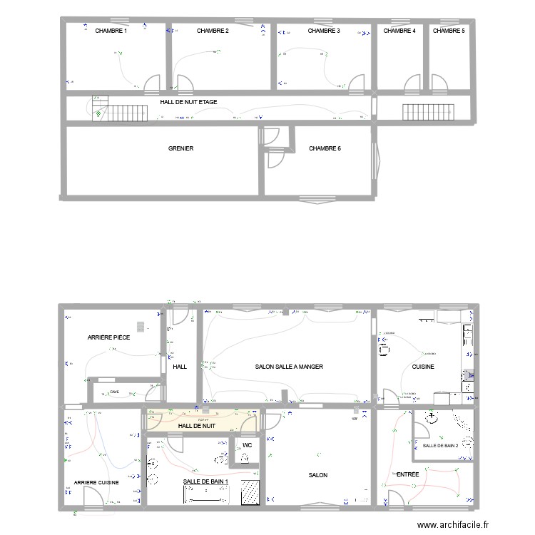 FREDJU. Plan de 1 pièce et 7 m2