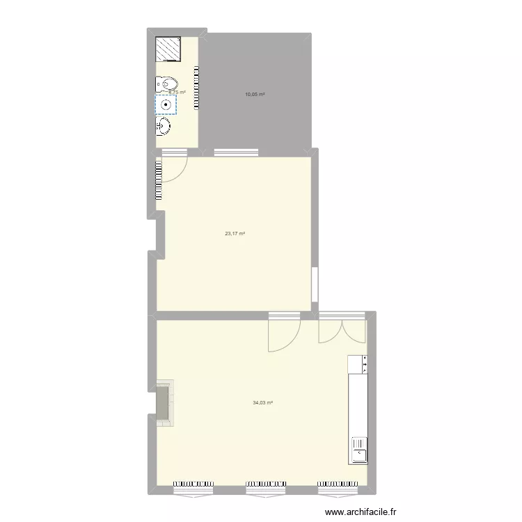 RGB 1er &eacute;tage. Plan de 