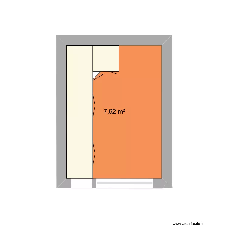 extension patio. Plan de 1 Pièce et 8 m² extension patio. Plan de 1 Pièce et 8 m²