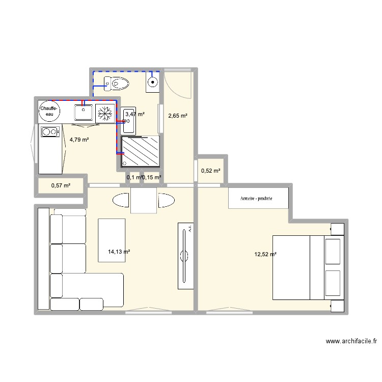 12 AV DES HIRONDELLES v2. Plan de 9 pièces et 39 m2