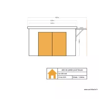 abri de jardin et pool house face nord