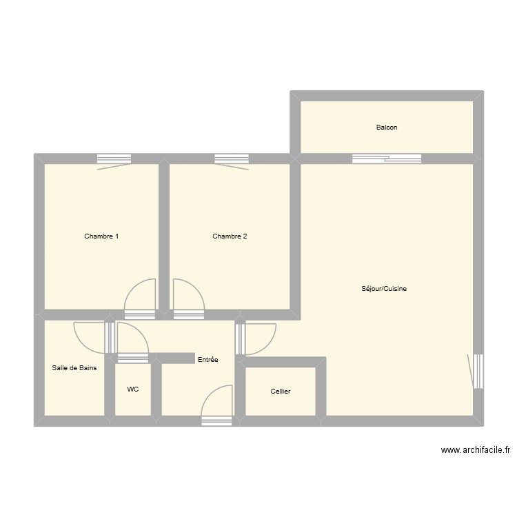 251007AG-MARAGONNIS. Plan de 8 pièces et 72 m2