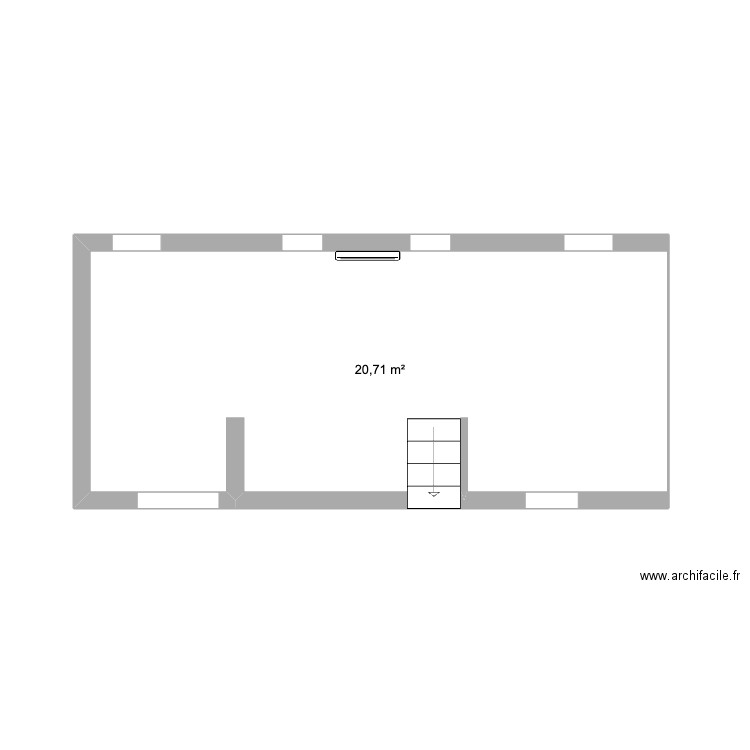 MONTREUIL. Plan de 5 pièces et 63 m2