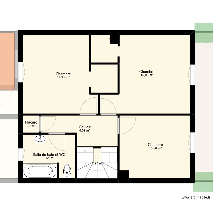 SERRERO pinchinades. Plan de 18 pièces et 267 m2