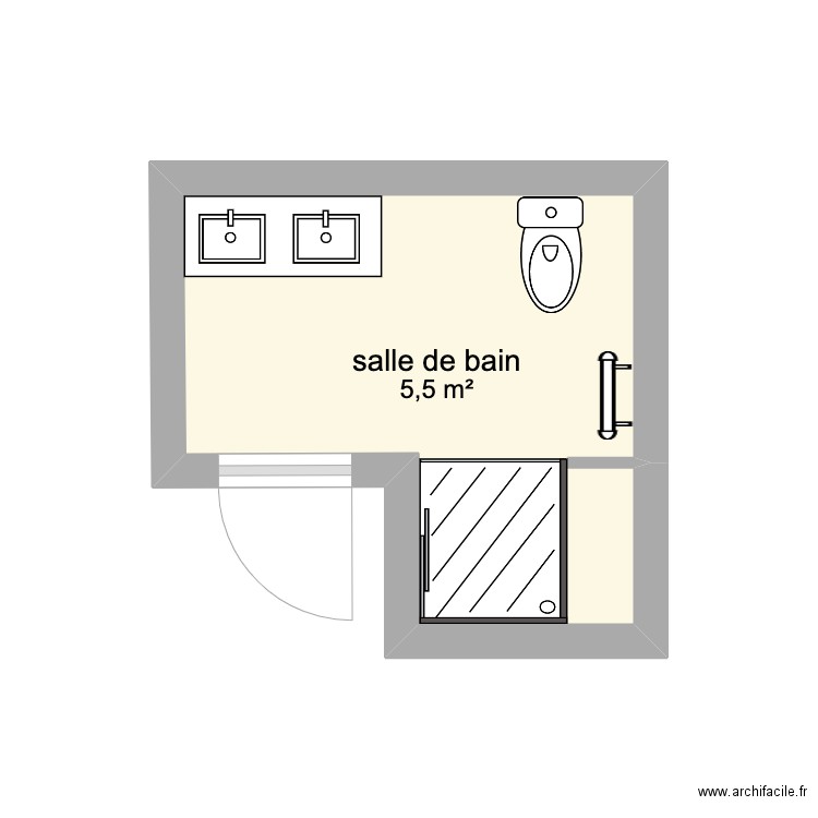 salle de bain antony. Plan de 0 pièce et 0 m2