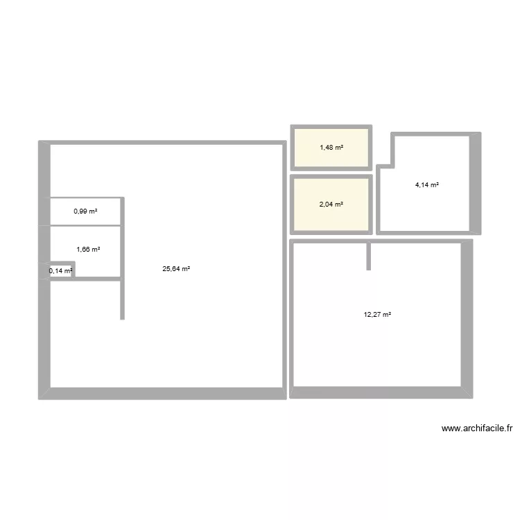 Bat C2 - Lot 82. Plan de 8  et 48 m²