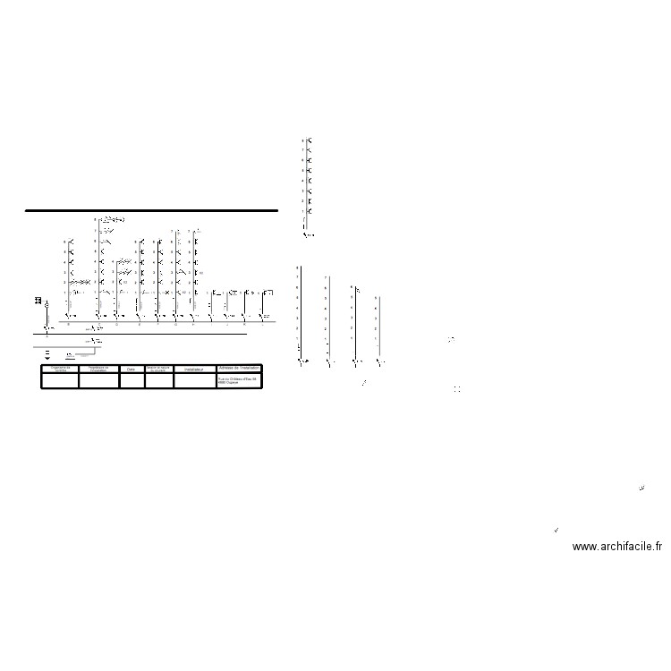 Schéma de principe Jupille. Plan de 11 pièces et 8 m2