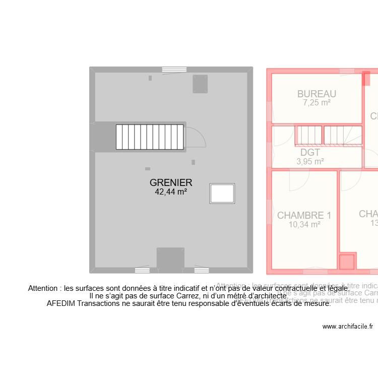 BI19842. Plan de 22 pièces et 161 m2