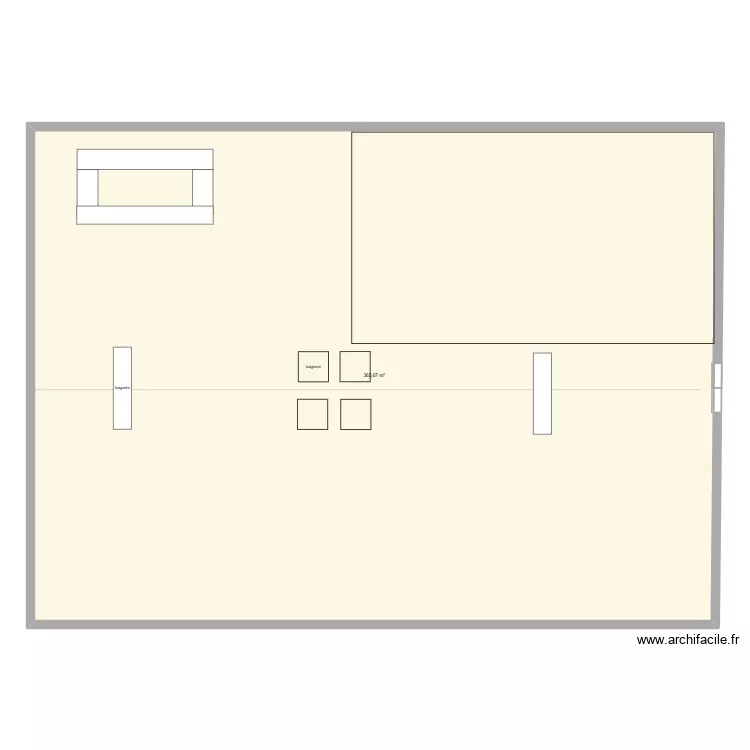 Bershka. Plan de 1 Pièce et 366 m²