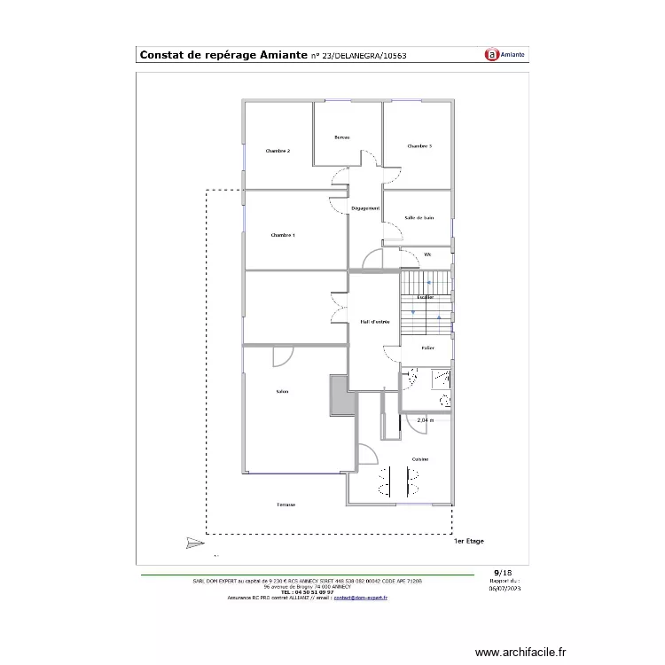 Plan 1er et. Plan de 