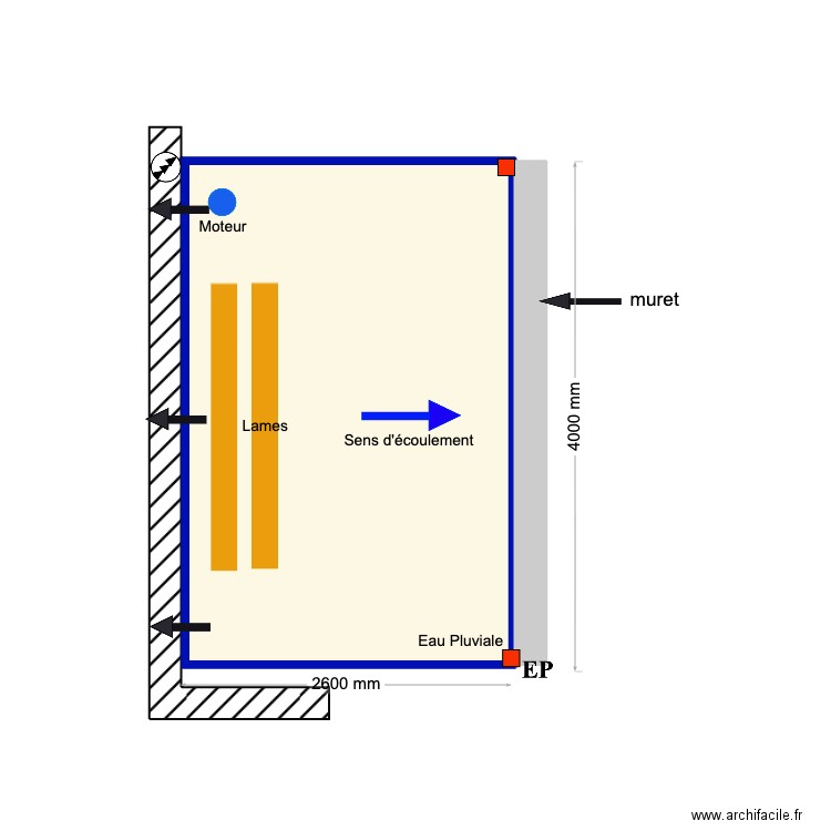 Lustenberger. Plan de 1 pièce et 10 m2