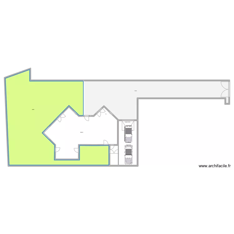 aublanc R1 terrain. Plan de 