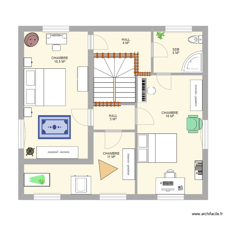 ETAGE VITRIVAL. Plan de 0 pièce et 0 m2
