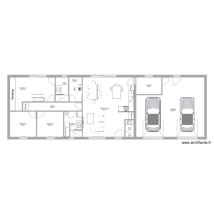Maison L&eacute;a & Raph". Plan de 