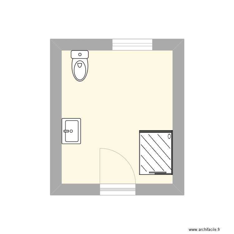 SDB HARRER. Plan de 0 pièce et 0 m2