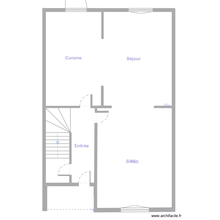 RDC Maison JARVILLE. Plan de 