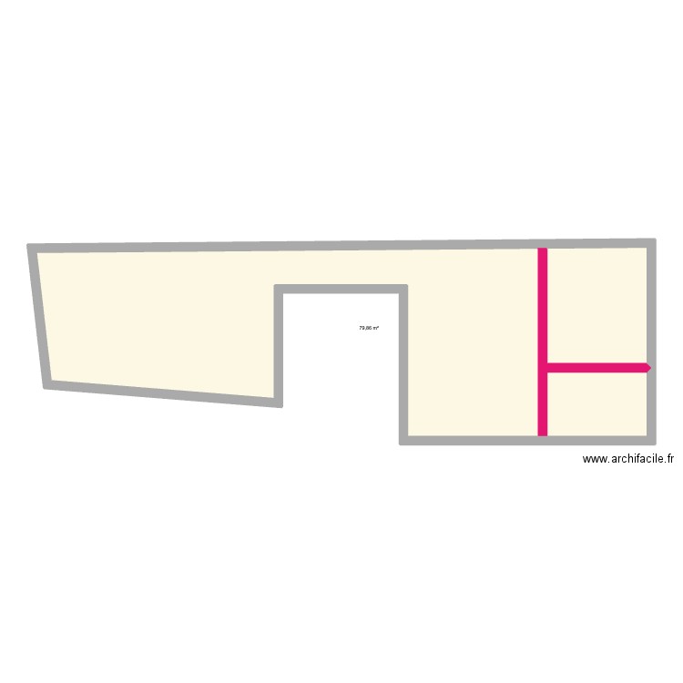 lolote plan 2. Plan de 1 pièce et 80 m2