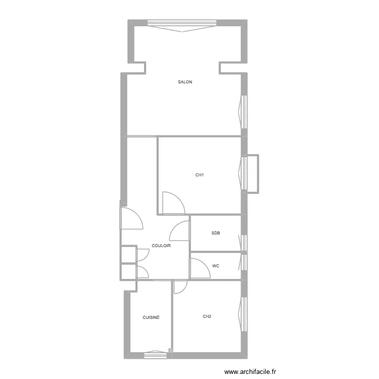 HENRY 1ER DROITE VILLA DUO VIERGE. Plan de 10  et 68 m²