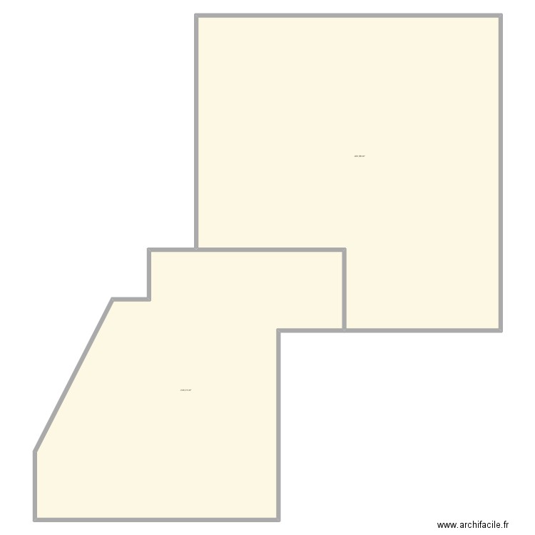 POEL A BOIS 1. Plan de 2 pièces et 600 m2