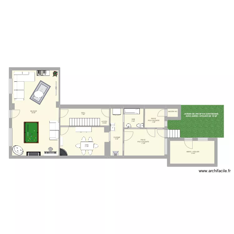 RDC ADJUDANT ROISIN. Plan de 