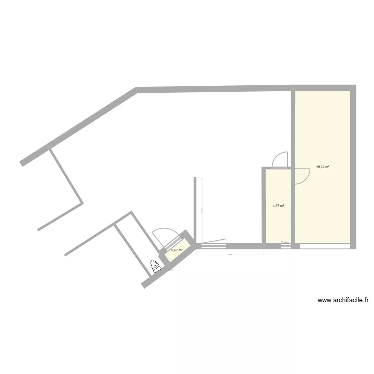 bader 1. Plan de 3  et 24 m²