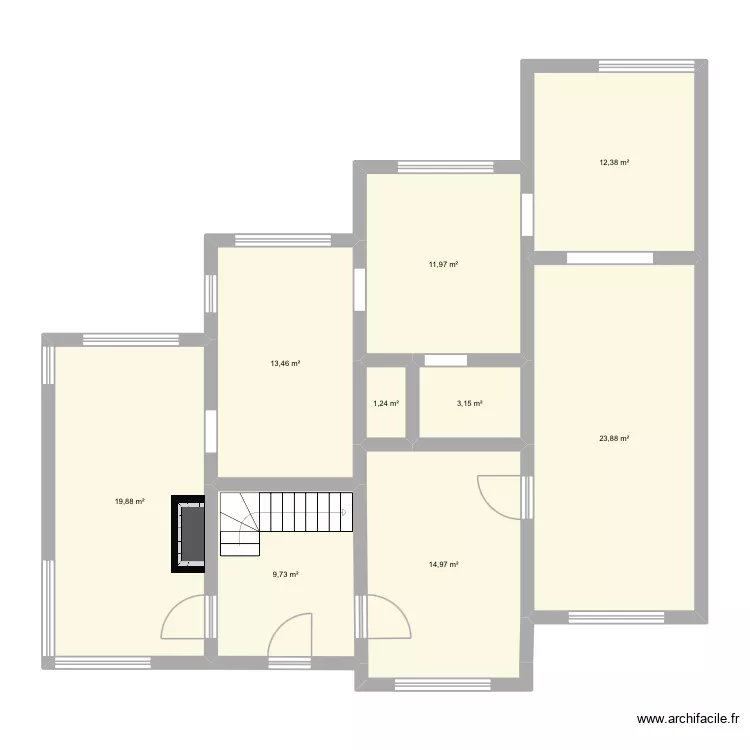 Grumiaux v1. Plan de 11 et 188 m² Grumiaux v1. Plan de 11 et 188 m²