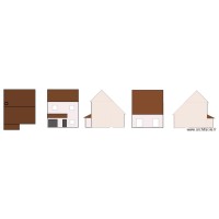 plan de toiture et surface