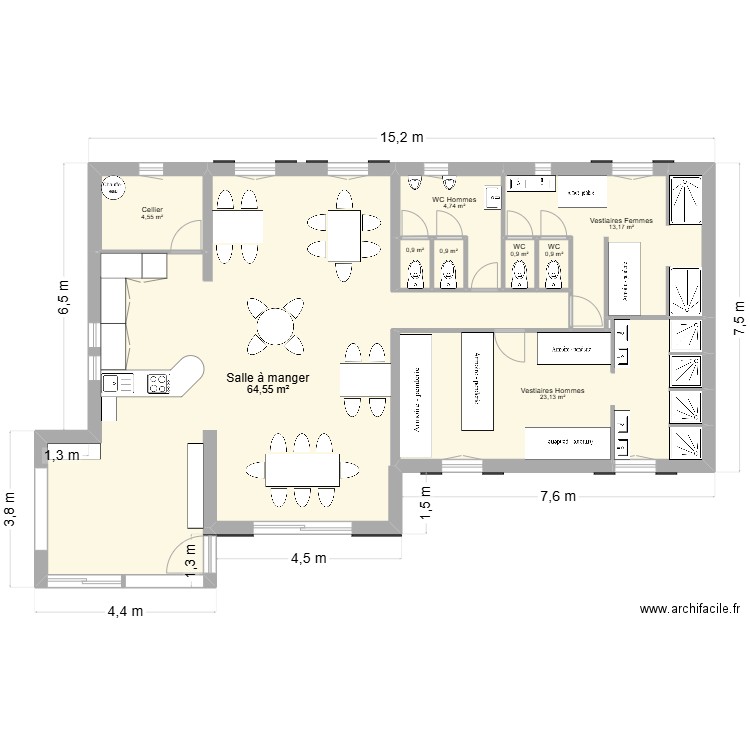 Zone de vie v2.0. Plan de 10 pièces et 114 m2