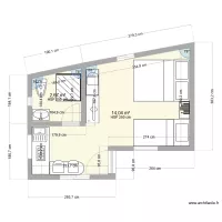 studio 23m2 option 2