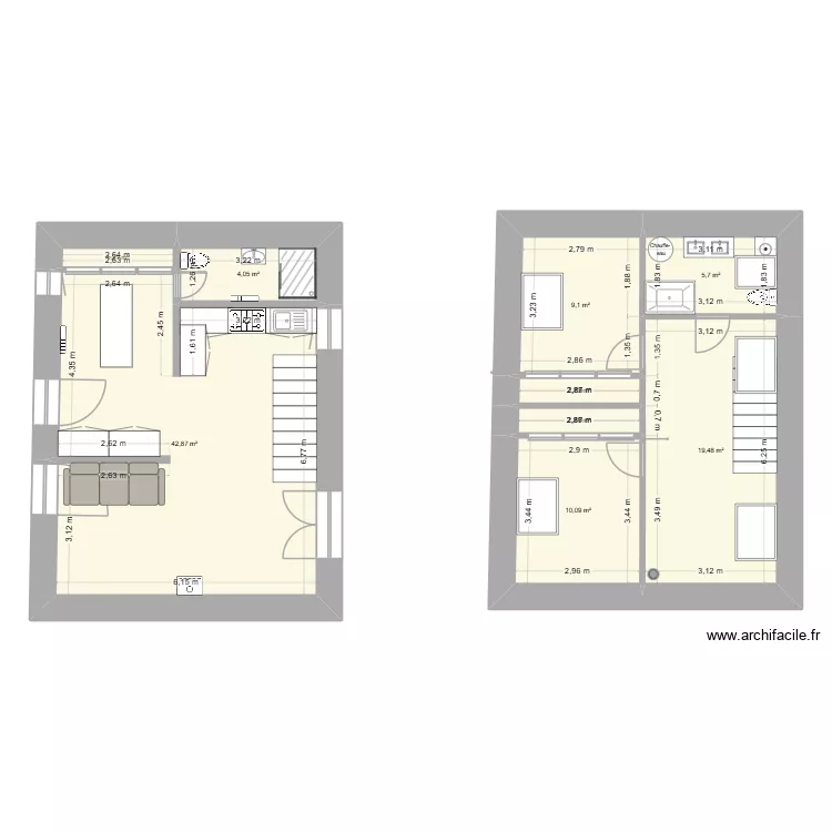 Planentrepris. Plan de 9 Pièces et 96 m² Planentrepris. Plan de 9 Pièces et 96 m²